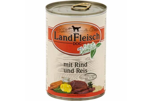 LandFleisch Cl-marha  és rizs ( Csak 3% zsír) 400g